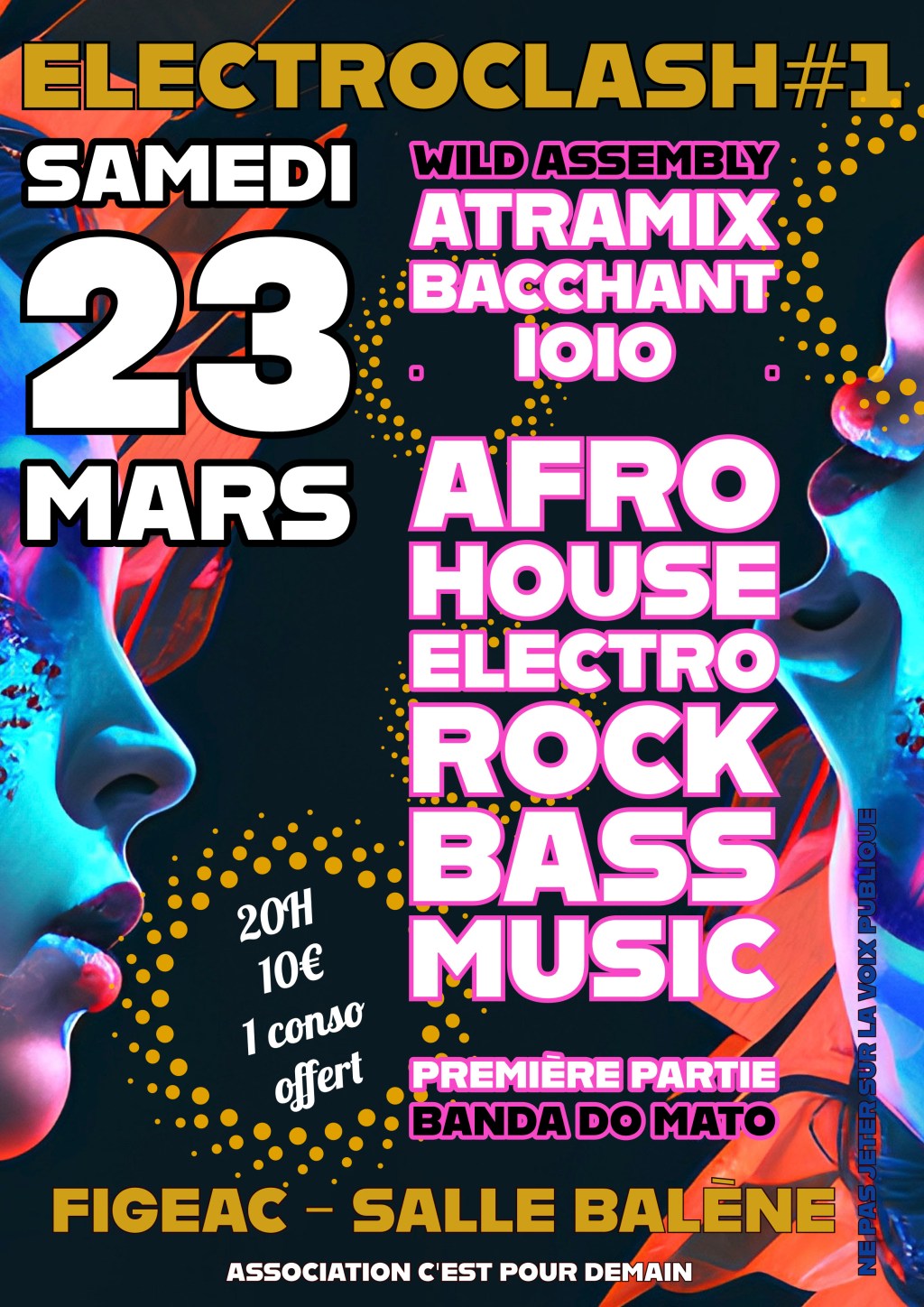 Soirée #ElectroClash – SAMEDI 23 MARS 2024, à&nbsp;Figeac