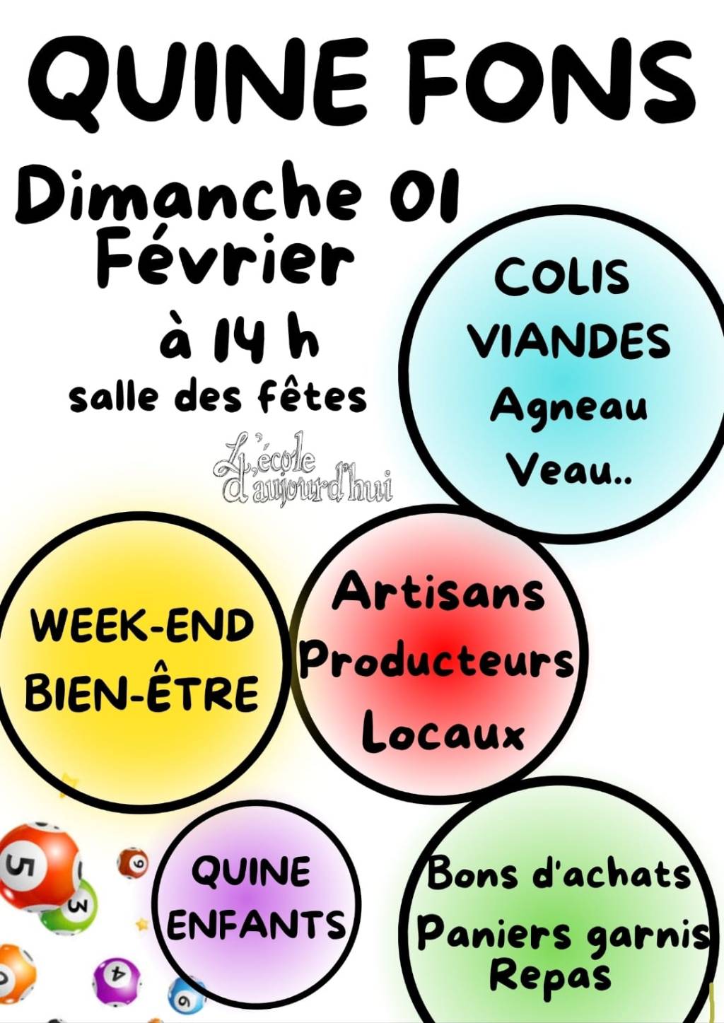 QUINE FONS – DIMANCHE 01 FÉVRIER&nbsp;2026